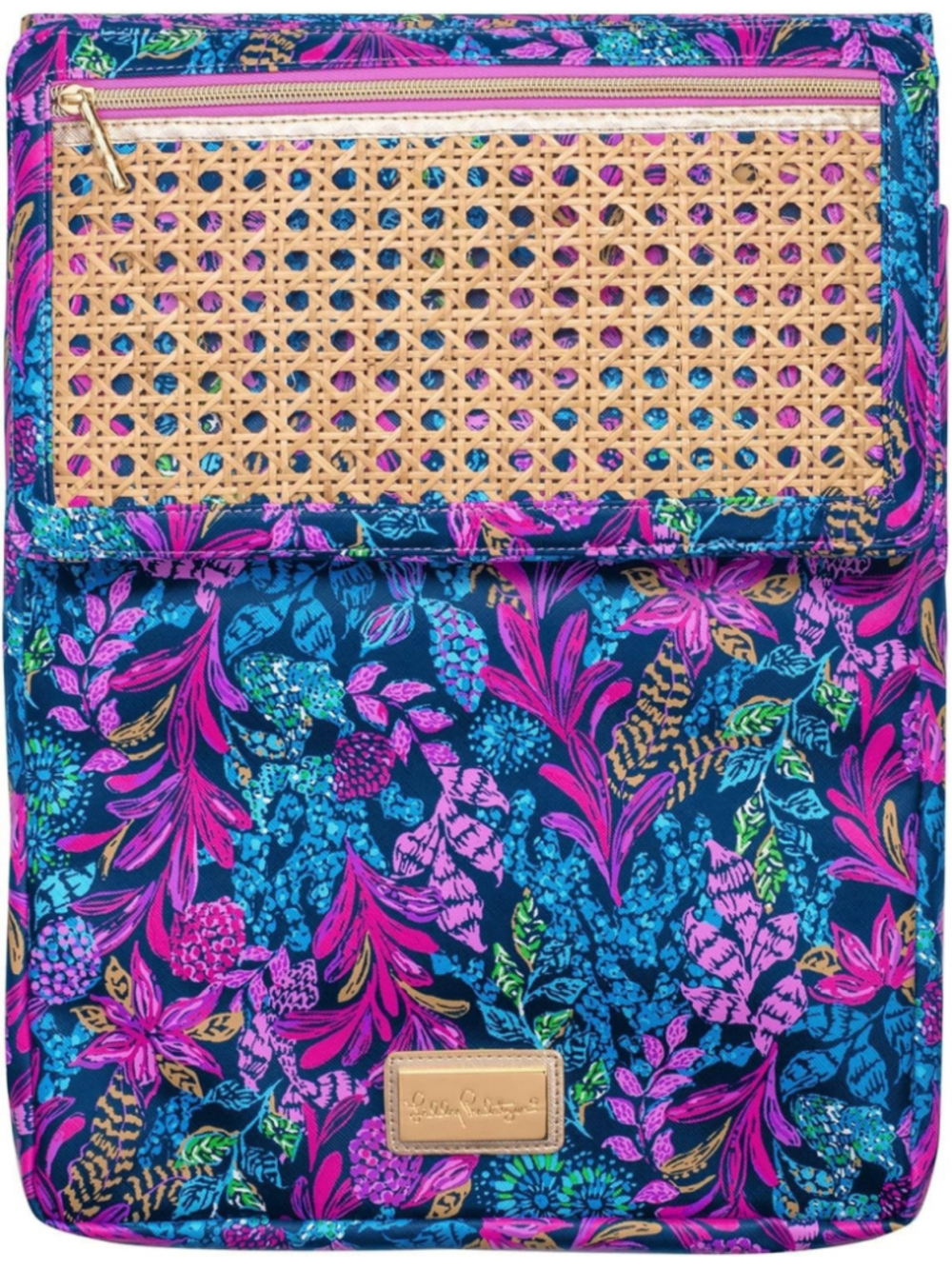 Lilly Pulitzer 14" Padded Laptop Case Sleeve Leatherette w/Pocket Calypso Coast